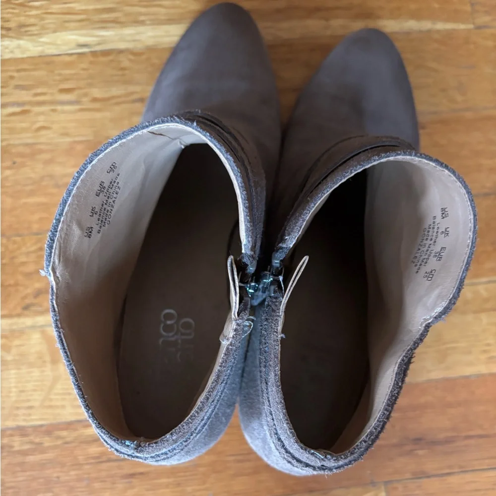 Franco Sarto Suede Ankle Booties